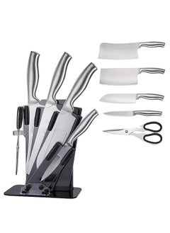 AGD 5-Piece Kitchen Knife Set Stainless Steel With Stand YG-606 Black / Silver  - Image 1