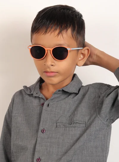 ووجلز Stylish Orange & Grey Wayfarer Kids Sunglasses