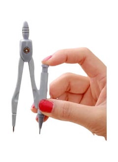 Generic Heavy Duty Compasses Student School Supplies Mathematical Drawing Measuring Compasses Stationery, Stationery Geometry Circle Drawing Compasses Grey Color  - Image 1