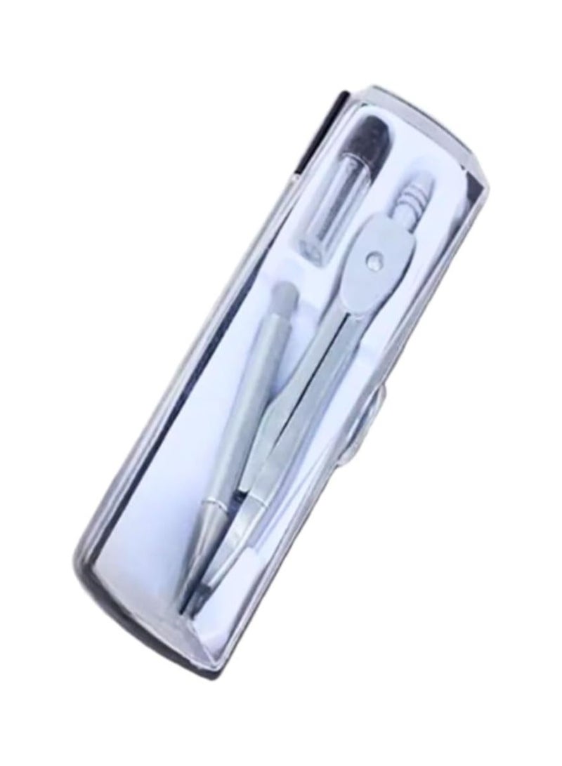 Heavy Duty Compasses Student School Supplies Mathematical Drawing Measuring Compasses Stationery, Stationery Geometry Circle Drawing Compasses Grey Color - Image 3