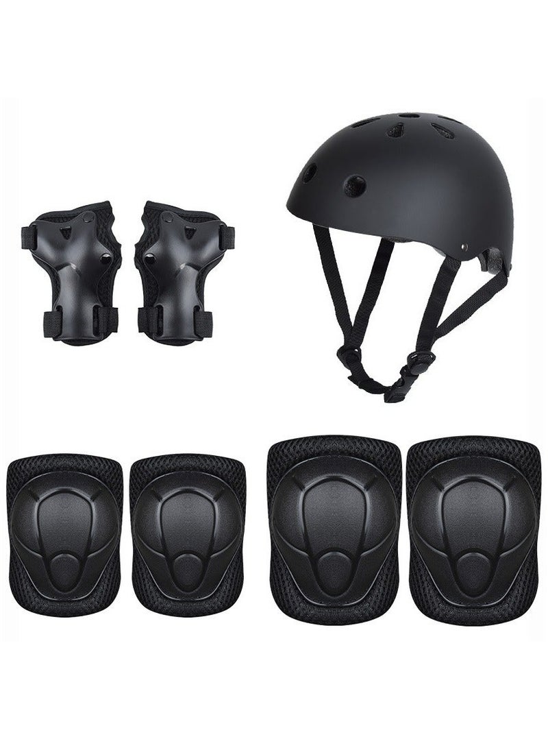 Kids Bike Helmet Blue Beetle Toddler Helmet for Ages 3 to 12 Boys Girls with Sports Protective Gear Set Knee Elbow Wrist Pads for Rollerblading Bicycle Skateboard Scooter - Image 1