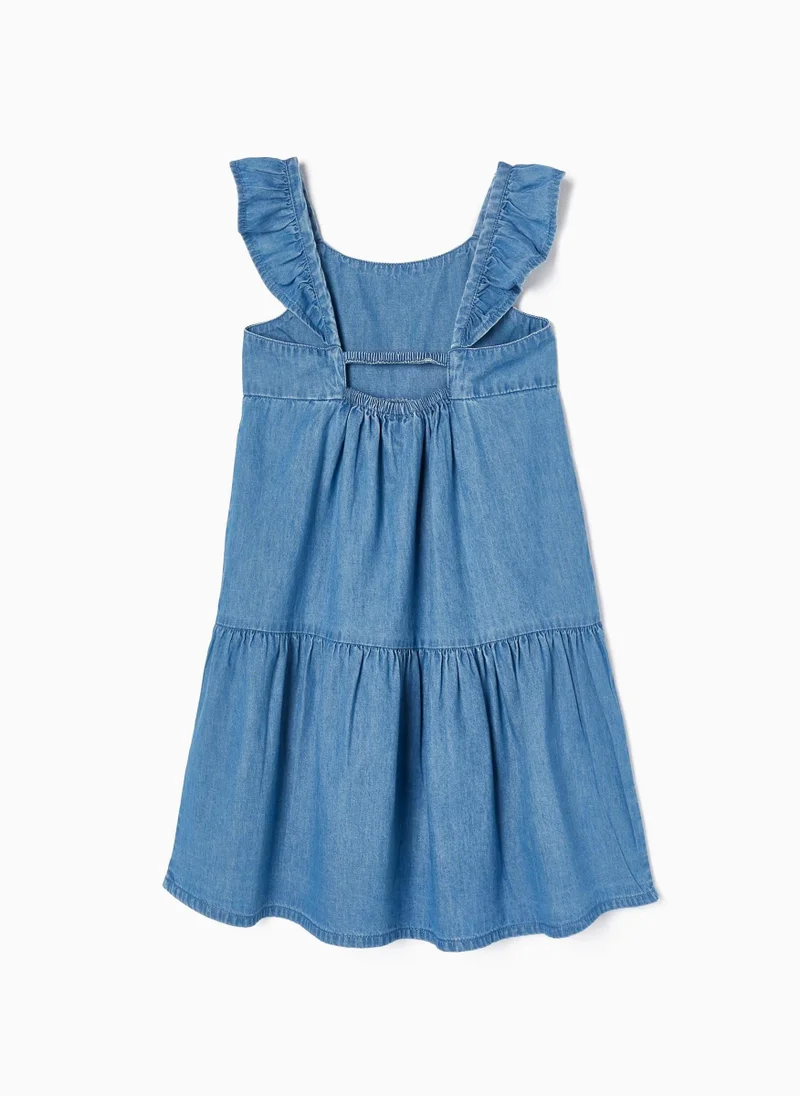 زيبي Denim Dress for Girls