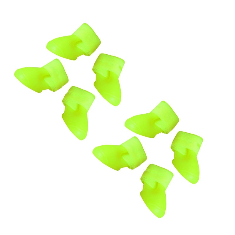 2pcs Little Pet Dog Puppy Anti- Rain Snow Boots Candy Colors Rubber Boots Shoes - Size L (Green) - Image 1