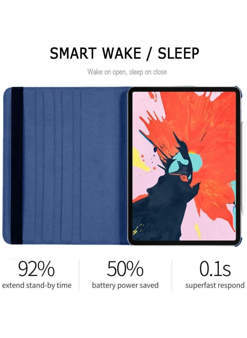 Case Compatible with Apple iPad Pro 12.9" (2015-2017), [Wallet Case] Shockproof PU Leather Book Style Flip Folio 360° Rotating Total Protection Cover With Auto Wake/Sleep - Image 4