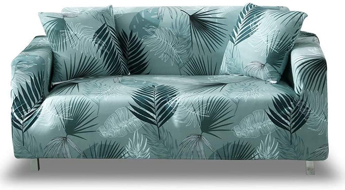 PRINTED SOFA COVER STRETCH COUCH COVERS PATTERNED LOVESEAT SLIPCOVERS FOR 2 SEATER CUSHION COUCH LOVE SEAT SET USBX 2 SEATERLOVESEAT