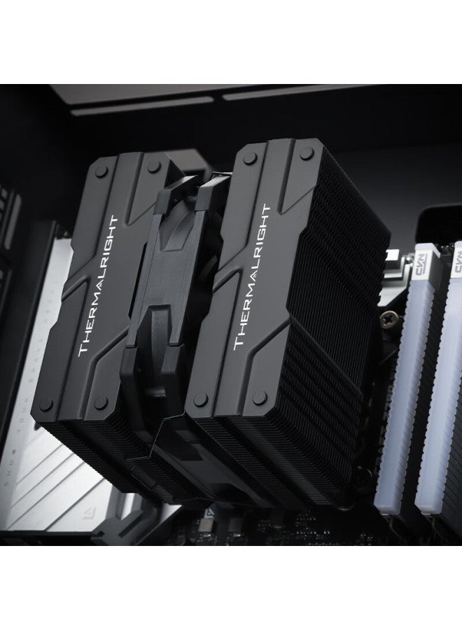 Thermalright ثيرمالرايت بيرليس أسيassin 120 ميني أسود، Aghp4.0 ستة أنابيب حرارية مبرد هواء، Pa120 ميني أسود - Image 3
