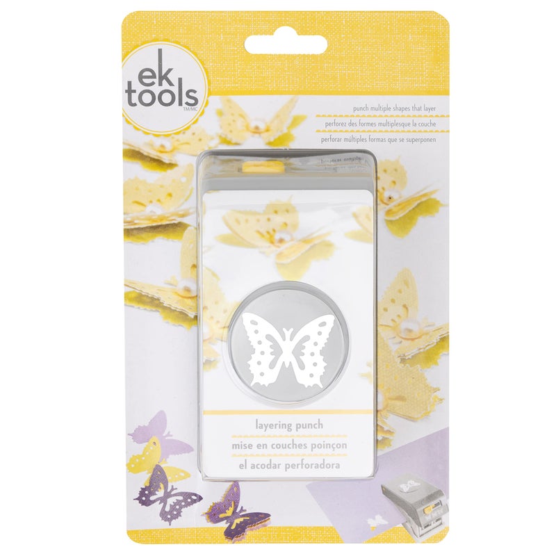 EK Tools Layering Paper Punch Butterfly New Package