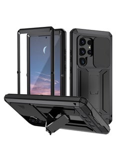 General Samsung S24 Ultra/S24 Plus/S24 Metal Case with Camera Screen Protector, Stand S24 Ultra/S24 Plus/S24 Sliding Camera Case, Full Body Rugged Military Aluminum Heavy Duty Case  - Image 1