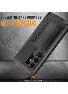 General Samsung S24 Ultra/S24 Plus/S24 Metal Case with Camera Screen Protector, Stand S24 Ultra/S24 Plus/S24 Sliding Camera Case, Full Body Rugged Military Aluminum Heavy Duty Case  - Image 3
