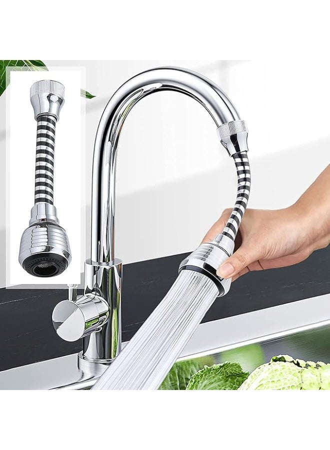 DUNISO Faucet Extender，Sink Faucet Sprayer,  360 Degrees Moldable Sink Spray Tap, Nozzle Attachment for Kitchen Sink，Easy to Install，Splash Proof，Used for Kitchen Basins - Image 1