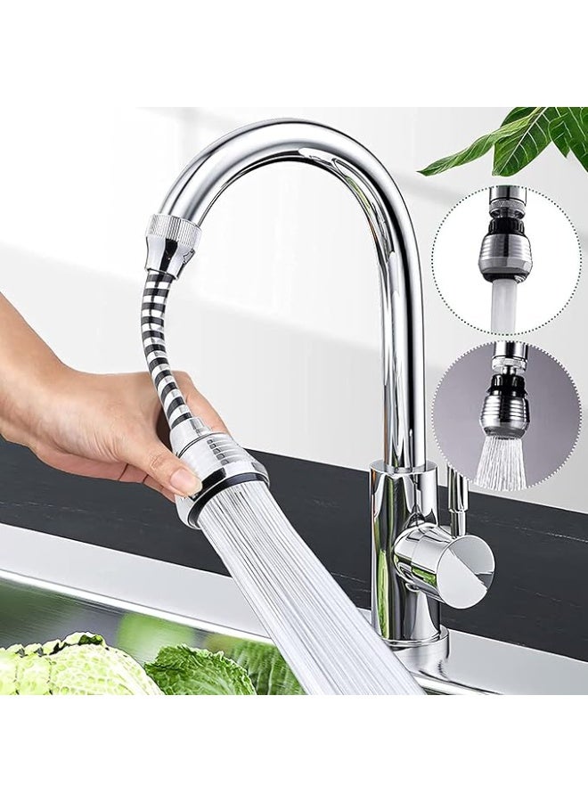DUNISO Faucet Extender，Sink Faucet Sprayer,  360 Degrees Moldable Sink Spray Tap, Nozzle Attachment for Kitchen Sink，Easy to Install，Splash Proof，Used for Kitchen Basins - Image 3