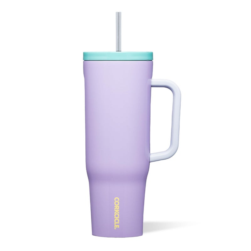 Corkcicle Cruiser Insulated Tumbler - Keeps Drinks Cold 20 Hours - Triple-Insulated Stainless Steel - Spill-Proof Lid - Summer Drinkware Gift - Keeps Drinks Ice Cold - 40 oz - Purple Dolphin - Image 1