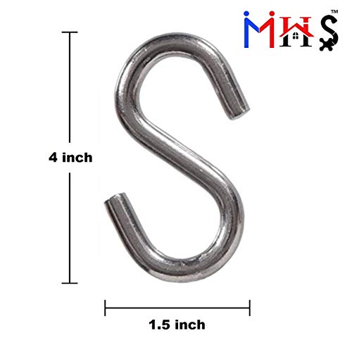 MHS Alloy Steel Heavy Duty Zula Bearing Spring with Hooks & Links | 360° Rotating Hammock & Porch Swing Spring | 150kg Capacity | Multiple Finishes & Pack Options (Silver Finish, Spring with S Hook) - Image 3