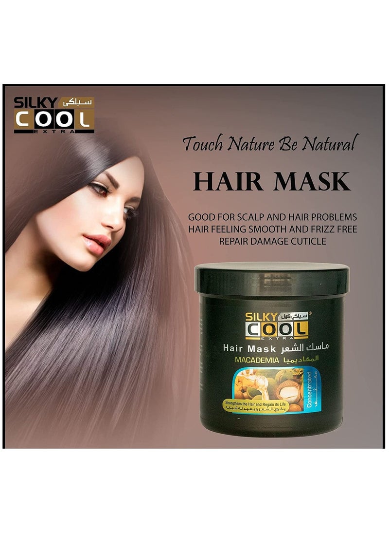 Silky Cool - Silky Cool Hair Mask 1000 Ml - Macadamia - Image 1