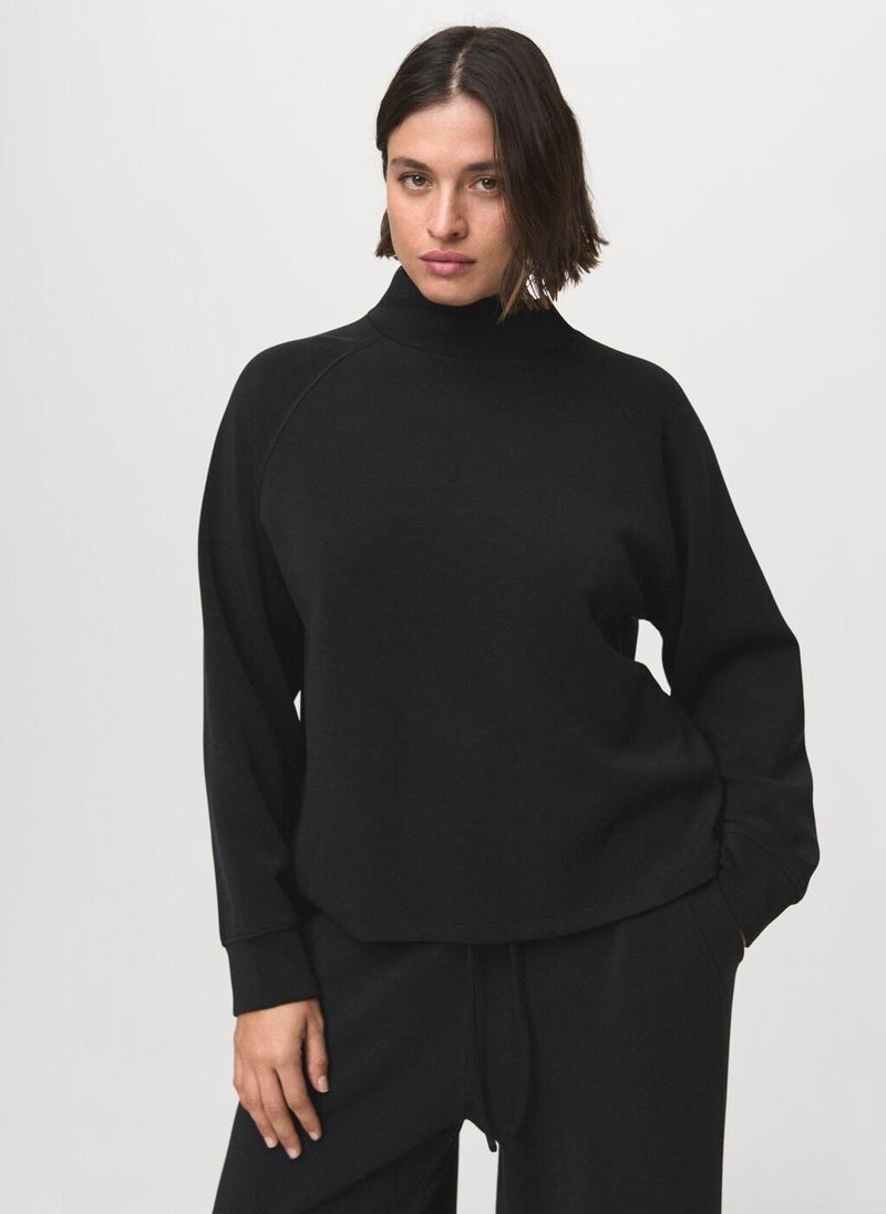 MANGO High collar sweatshirt - Image 1