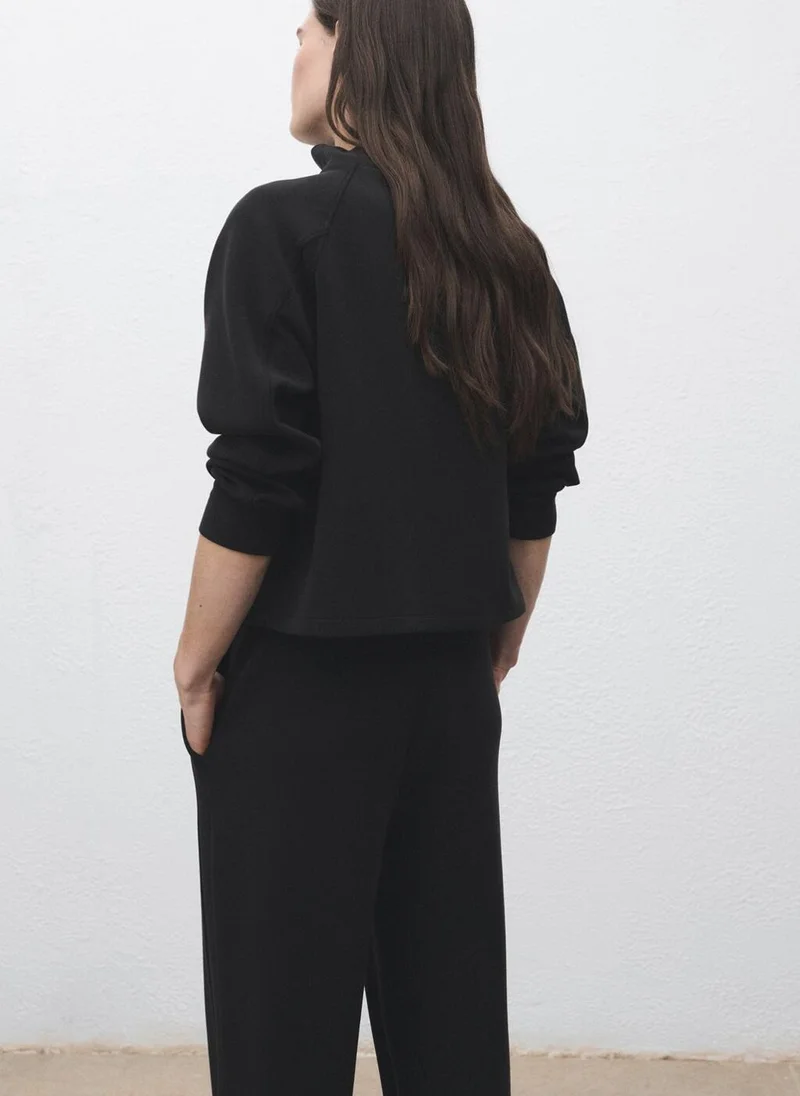 MANGO High collar sweatshirt