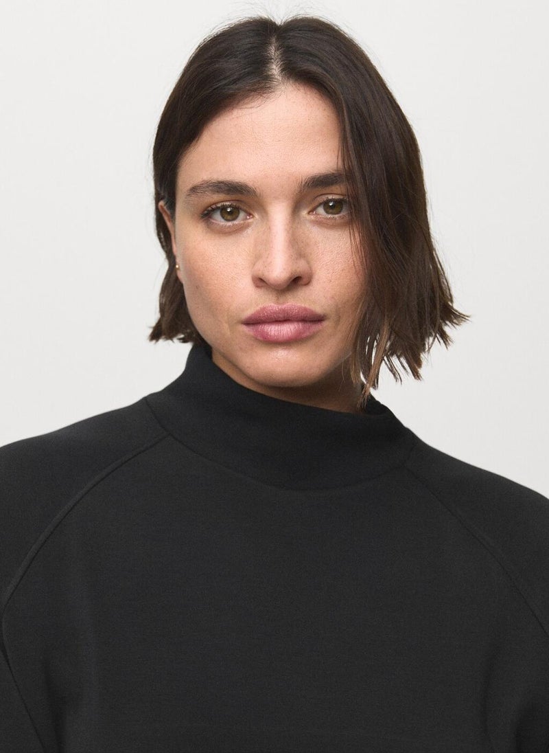 MANGO High collar sweatshirt - Image 4