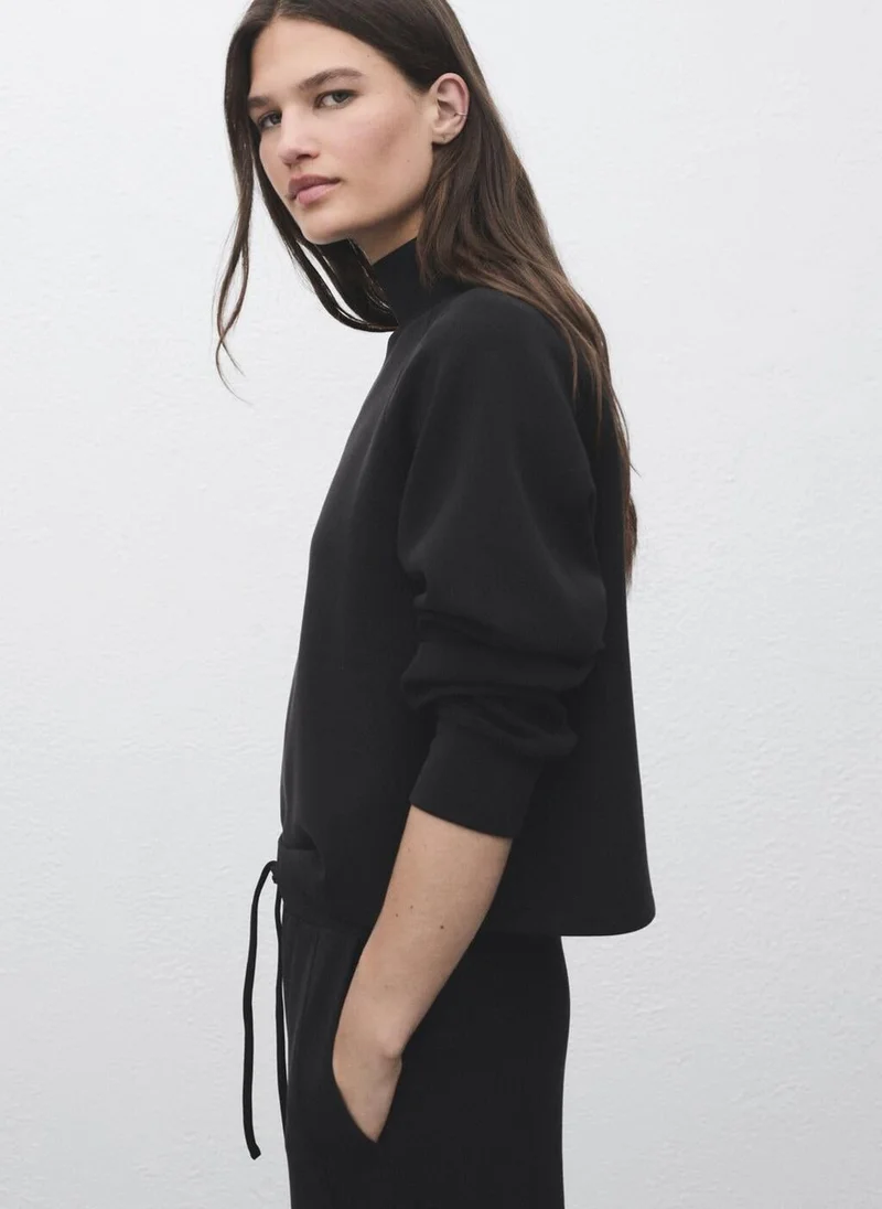 MANGO High collar sweatshirt