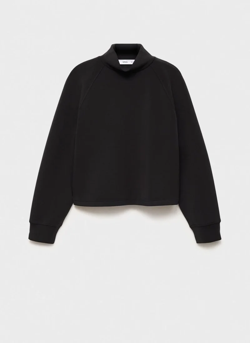 MANGO High collar sweatshirt