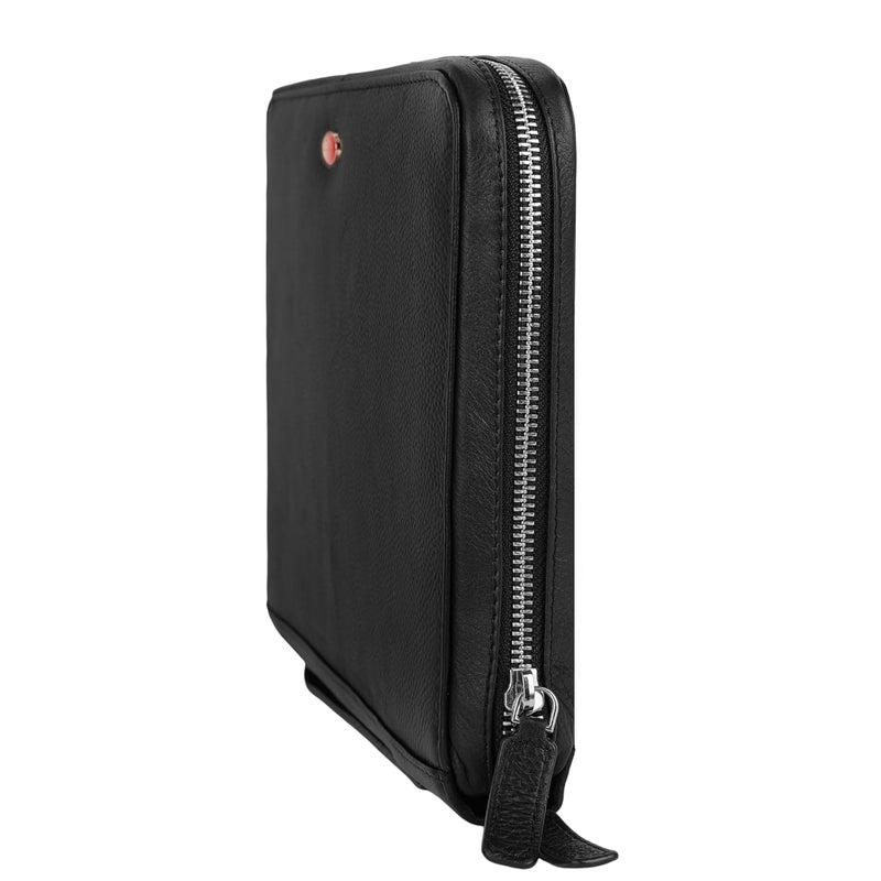 Perf Genuine Leather Portfolio Case | Multipurpose Document Holder, Certificate Folder, iPad & Stationery Organizer | Premium Finish for Office & Travel - Image 3