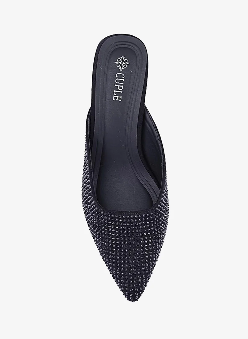 Cuple Black Cuple Elegant Heeled Sandals for Women for Women | Best Price UAE