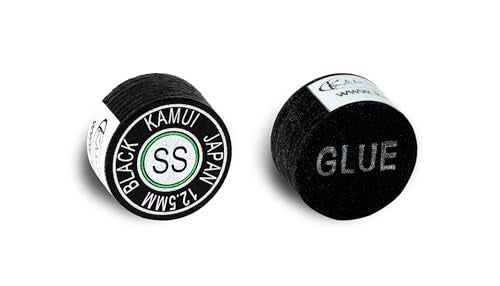 KAMUI Black Laminated Pool Billiard CUE TIP - 1 pc (Super Soft, 12.5 mm) - Image 3