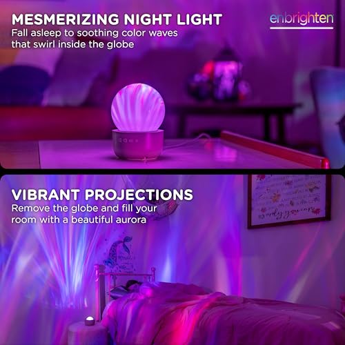 Enbrighten Aurora Crystal-Ball Galaxy Projector – Space, Nebula & Star Night Light with Northern Lights Effect – Tabletop Light for Bedroom, Playroom, Game Room & Parties (76044) - Image 2