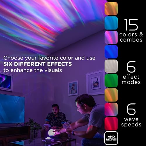 Enbrighten Aurora Crystal-Ball Galaxy Projector – Space, Nebula & Star Night Light with Northern Lights Effect – Tabletop Light for Bedroom, Playroom, Game Room & Parties (76044) - Image 3