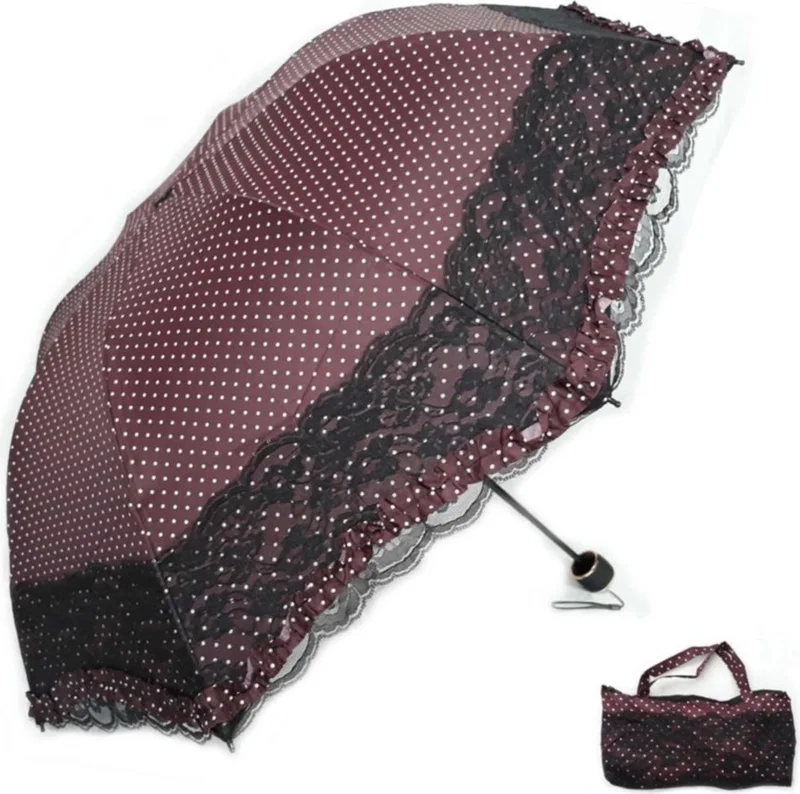 اليفن ماركت Marlux Wind Protection Bag-Length Folding Women's Umbrella
