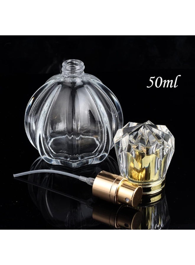 ناناو زجاجة إعادة تعبئة العطر، زجاجة رذاذ قابلة لإعادة التعبئة، زجاجة سفر صغيرة فارغة تحتمل الاستخدام في الحقيبة أو الجيب أو الأمتعة، حاوية عطر مضادة للتسرب للنساء والرجال (3 قطع) - Image 2