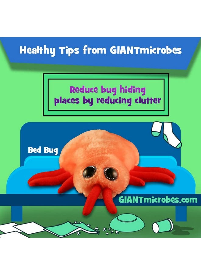 Giant Microbes Giantmicrobes Bed Bug Plush Learn About This Common Crawler With This Cuddly Plush Unique Gift For Friends Family Educators Students Exterminators Insect Fans And Travelers  - Image 4