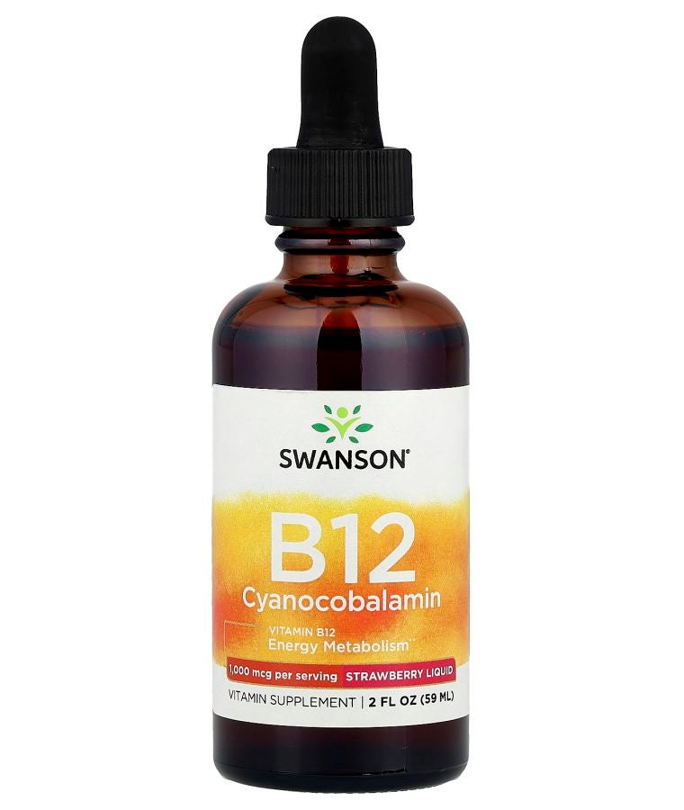 B12 Cyanocobalamin Liquid Strawberry 2 fl oz (59 ml)