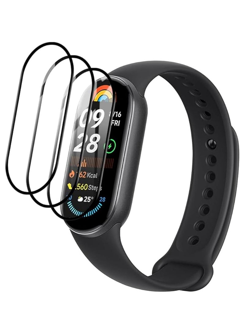 HablTech 3 Pcs Screen Protectors for Xiaomi Smart Band 9 Ultra-HD Full Coverage Screen Protector Film  - Image 1