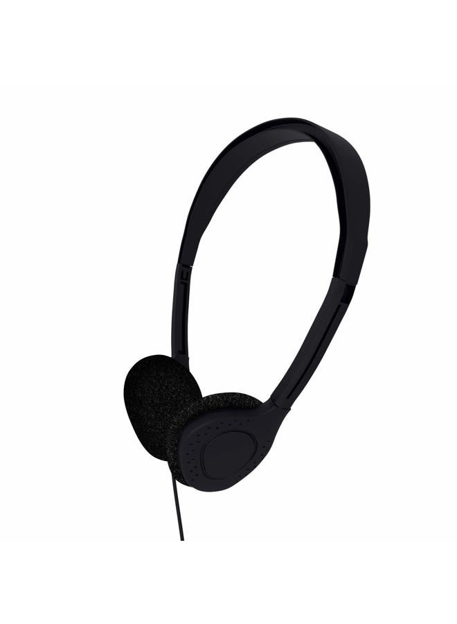 Maeline Bulk Headphones with 3.5 mm Headphone Plug (1 Pack, Black) - Image 1
