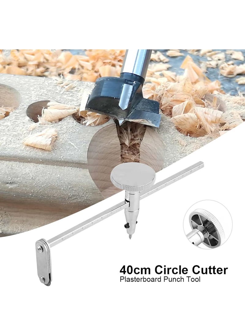 Jadeshay - Jadeshay Circle Cutter Compass Style Plasterboard Punch Tool Max Diameter 40cm with Precision Scale and Comfort Grip for Easy Notching and Cutting - Image 1