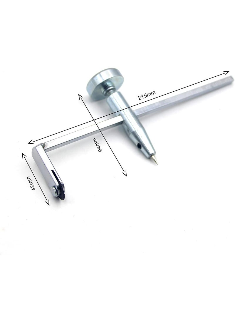 Jadeshay - Jadeshay Circle Cutter Compass Style Plasterboard Punch Tool Max Diameter 40cm with Precision Scale and Comfort Grip for Easy Notching and Cutting - Image 1