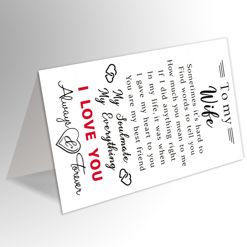 HEJOYN Anniversary Cards & Gifts for Wifeï¼ŒHappy Wedding Anniversary Card & Gift for Wife from Husband - Image 4