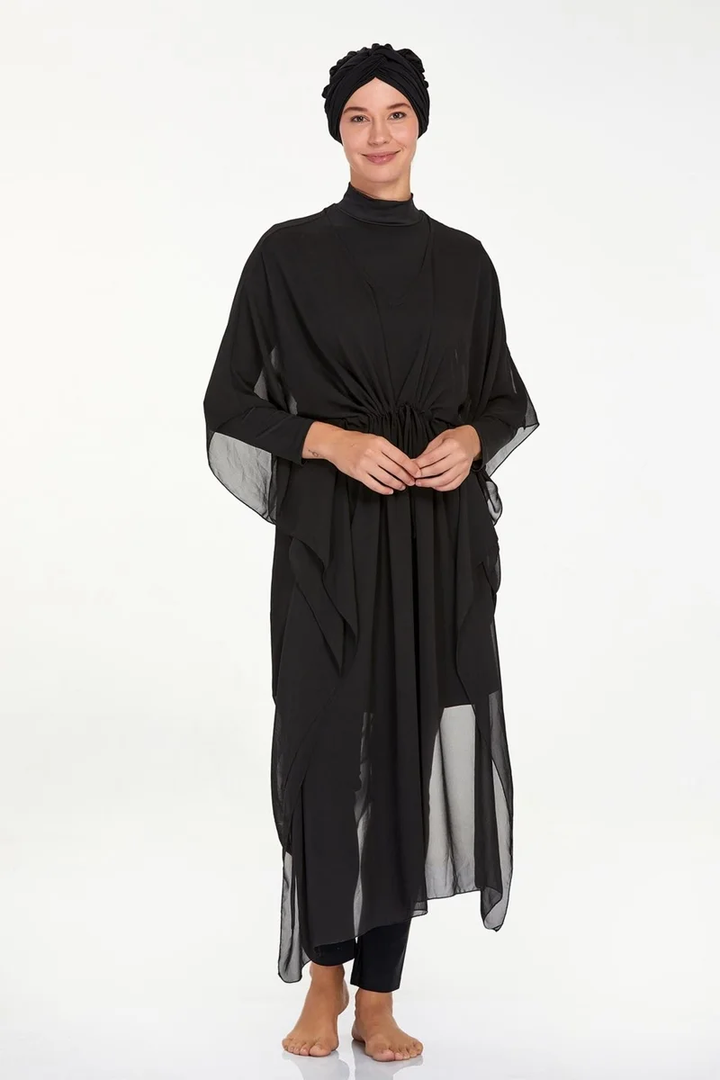 Remsa Mayo Remsa Swimsuit Single Pareo Kaftan on Swimsuit Lına 6039 Black