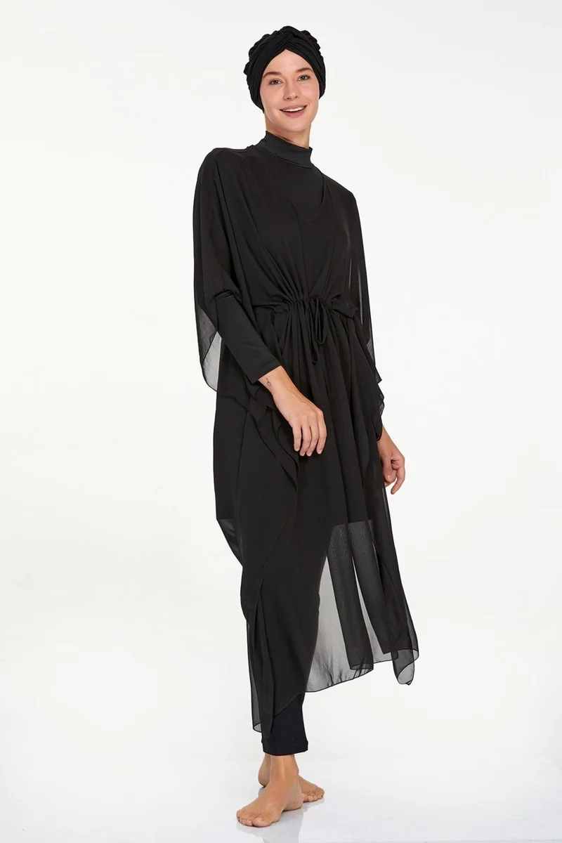 Remsa Mayo Remsa Swimsuit Single Pareo Kaftan on Swimsuit Lına 6039 Black