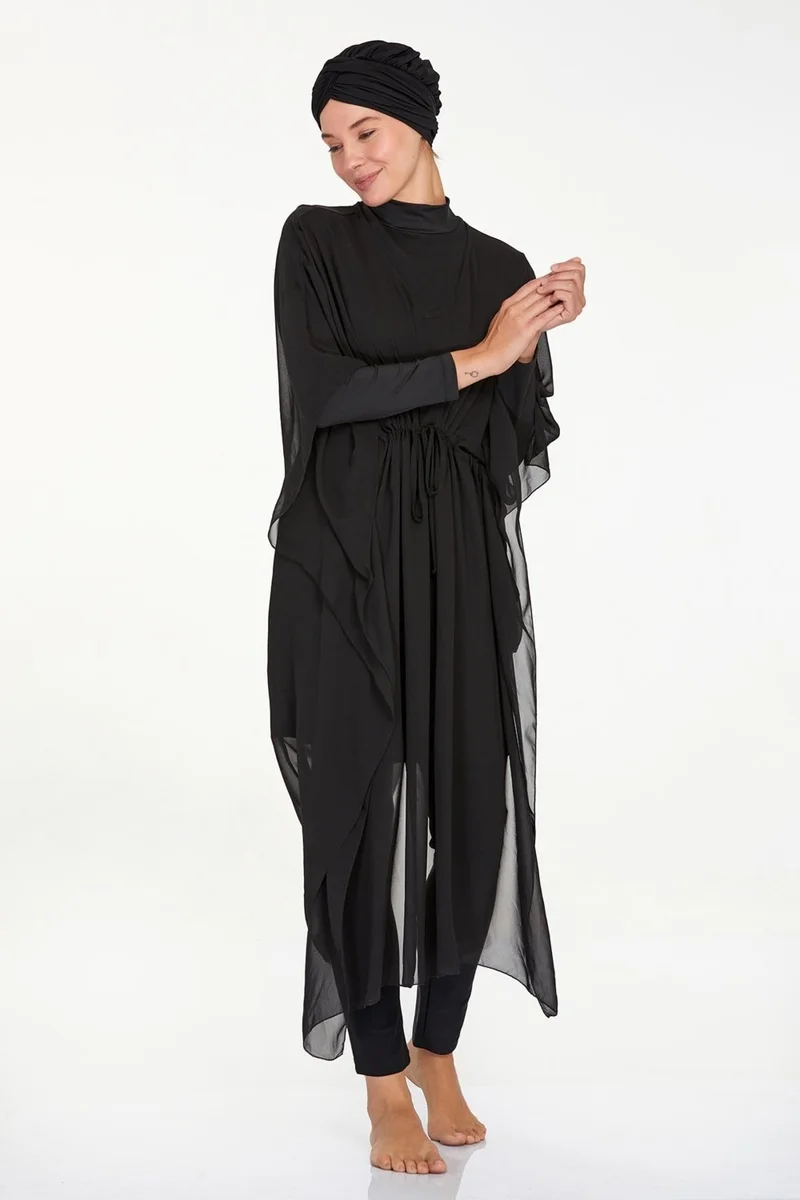 Remsa Mayo Remsa Swimsuit Single Pareo Kaftan on Swimsuit Lına 6039 Black