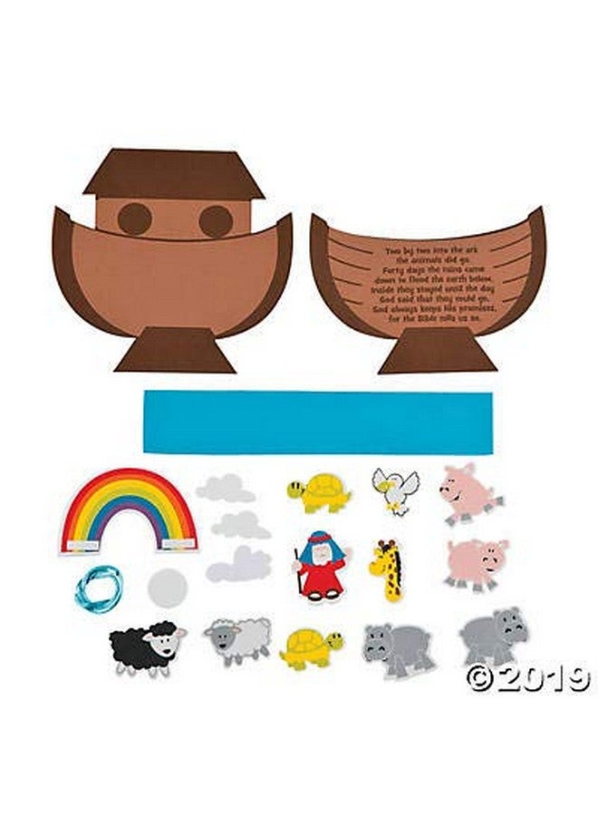 Fun Express Noahs Ark Craft Kit - Makes 12 - Sunday School, VBD and Religious Crafts for Kids - VBS Vacation Bible School Supplies/Decor - Image 2