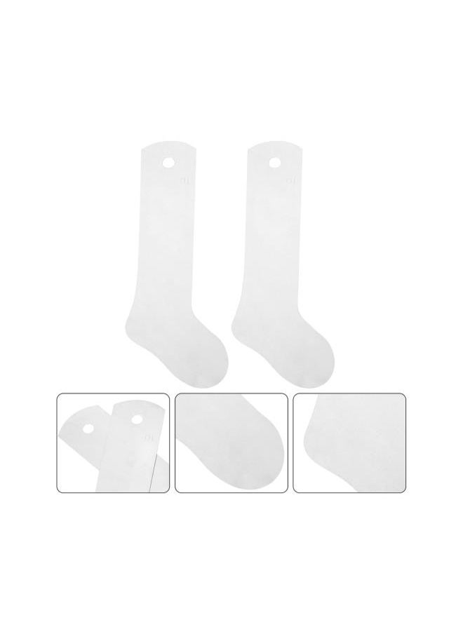 silvercnc - silvercnc 2pcs Metal Sock Jig Heat Press Sock Jig Hockey Style Aluminum Sock Dye Sublimation Printing Socks Jigs DIY Accessory - Image 1