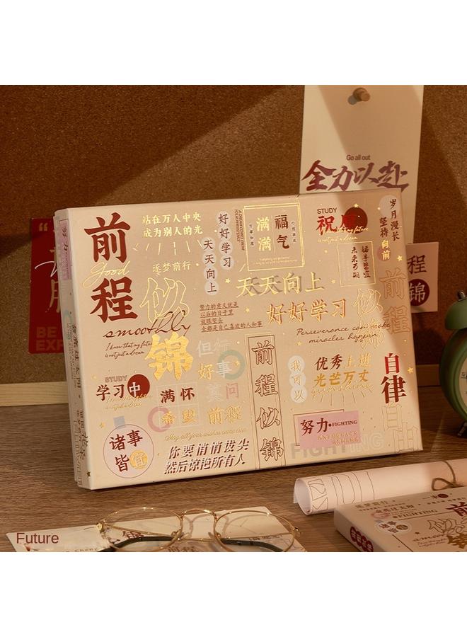 Bluejw High Color Value Notebook Gift Box Suit Hand Book Full Color Page Can Be Made Ins Wind Hand Account Stationery Gift Bag - Image 3