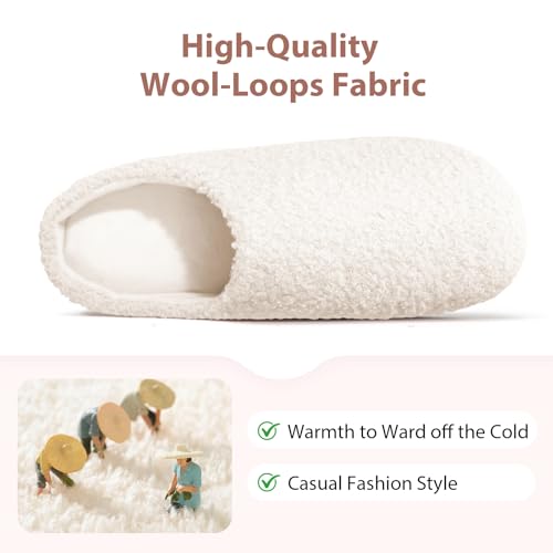 Anmerl Women's Memory Foam Slippers, Pluch Warm House Shoes with Non-Slip Rubber Sole, Cozy Indoor Slip On for Home, Bedroom, Office - Image 4