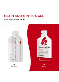 Healthycell Healthycell Heart & Vascular Health - Heart Health Supplement with Resveratrol, Beet Powder, CoQ10, Omega-3 - Support Healthy Blood Pressure and Cholesterol Levels - Maximum Absorption - 30 Gel Packs  - Image 2