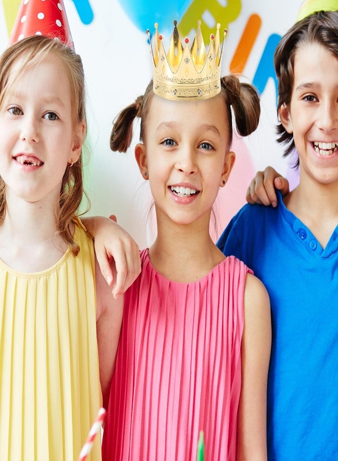 توي اند اونا تاج عيد ميلاد من TOYANDONA، تيجان عتيقة، إكسسوارات شعر، تاج ملكي للأولاد، مرصع بأحجار الراين الذهبية، تاج تنكرية للبالغين، كعكة تاج للفتيات الصغيرات، غطاء رأس ملكي، قبعة - Image 5