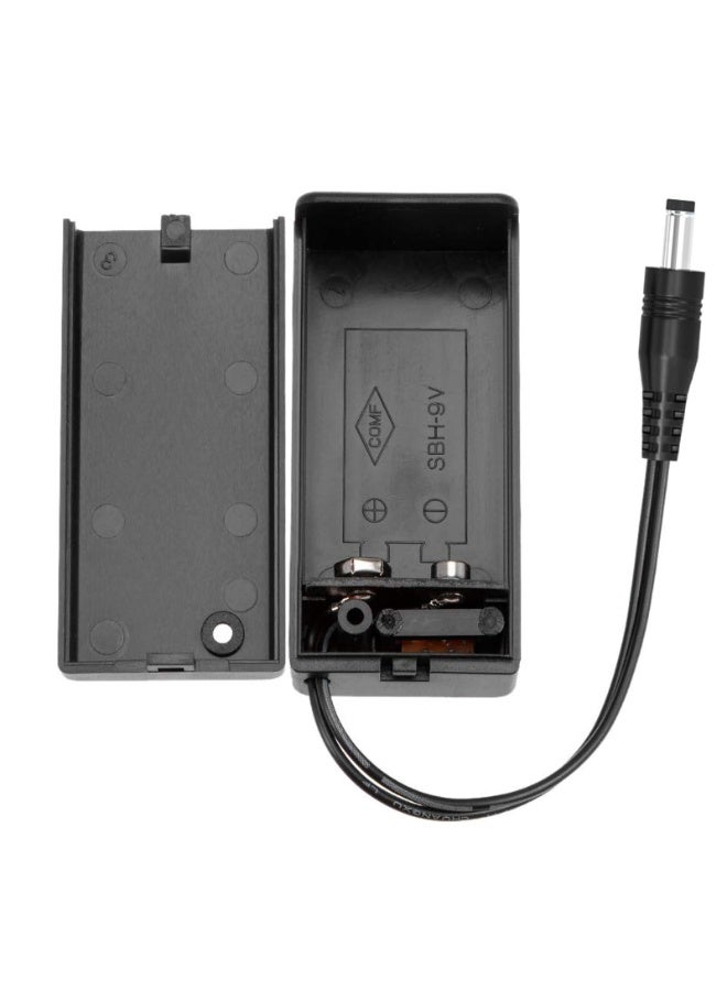 HEADVANA 2 Pcs Switch 9V Battery Case with Leads DC 5.5x2.1mm  Male Plug, 5 Pcs T Type DC Male Power Plug to 9V Battery Button Connector Cable. - Image 5