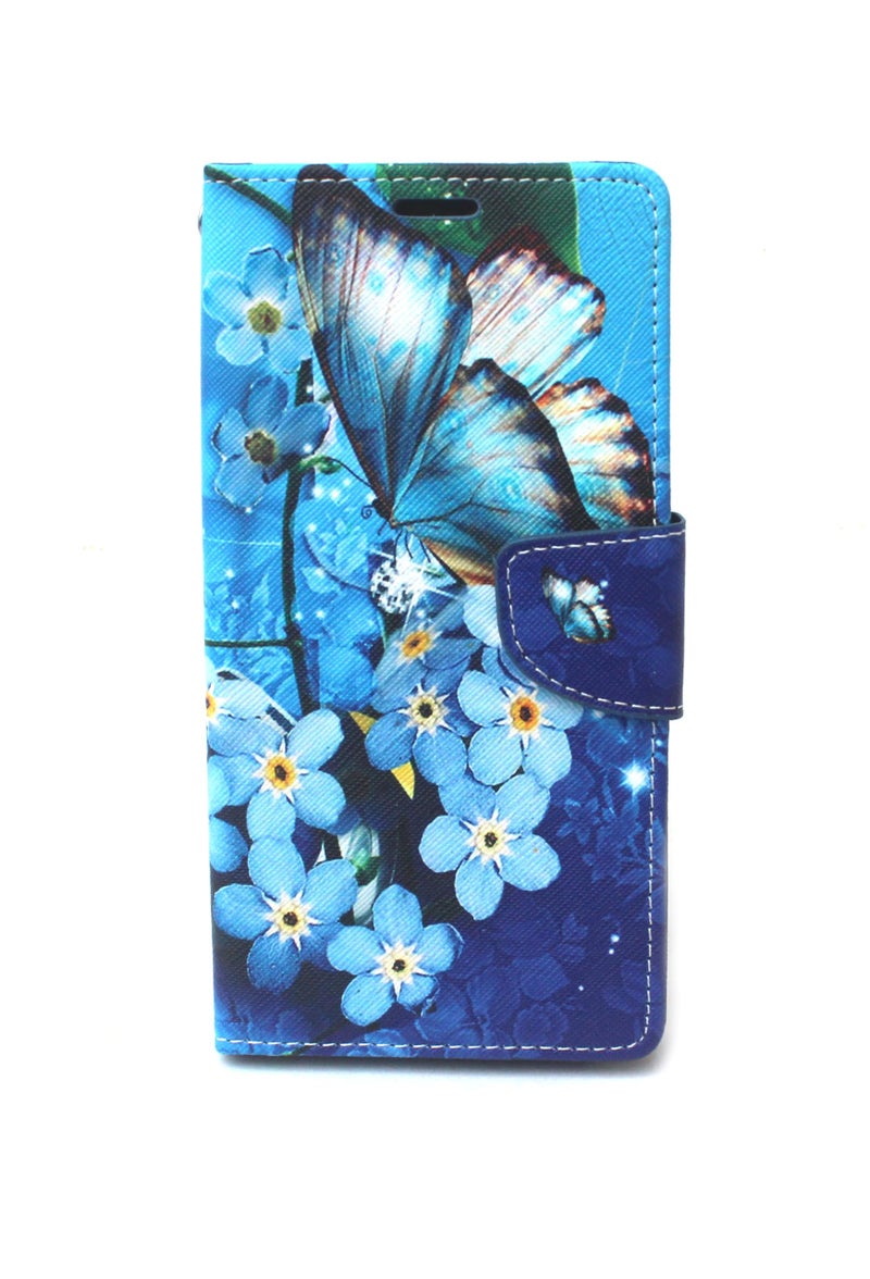 Arbuda flip Cover for Oneplus Nord CE4 Lite 5G Designer Fancy Printed Wallet flip case Cover - Blue Butterfly - Image 1