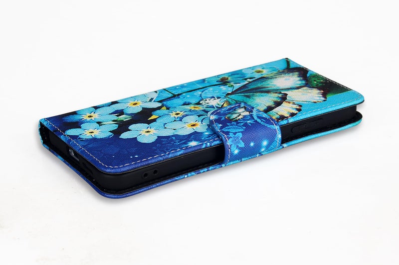 Arbuda flip Cover for Oneplus Nord CE4 Lite 5G Designer Fancy Printed Wallet flip case Cover - Blue Butterfly - Image 2