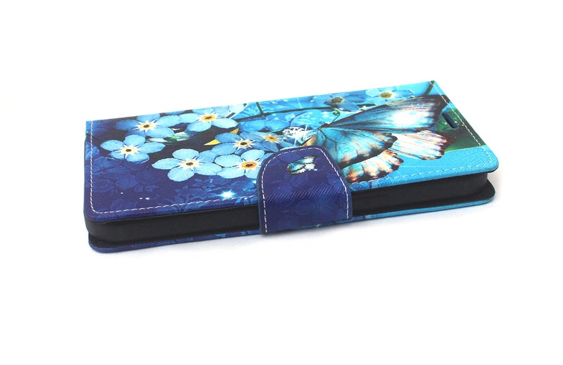 Arbuda flip Cover for Oneplus Nord CE4 Lite 5G Designer Fancy Printed Wallet flip case Cover - Blue Butterfly - Image 3